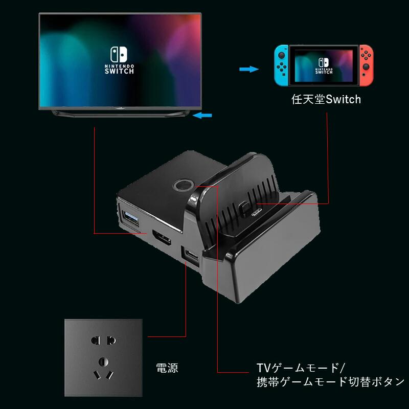 楽天市場】Switch ドック TVモード搭載 Switch 有機EL ドック switch