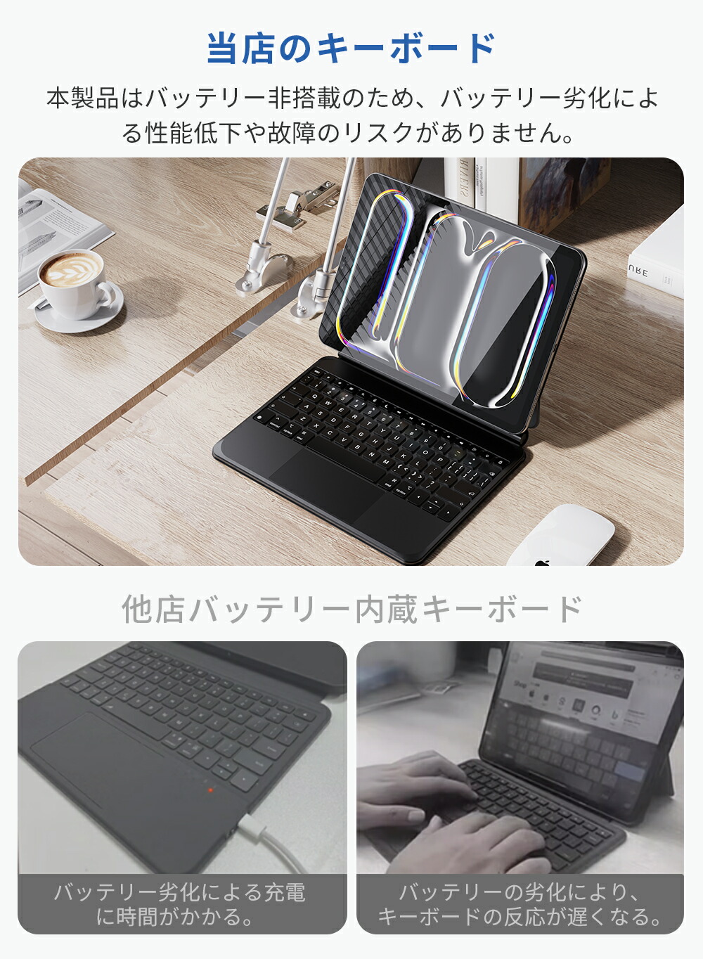 楽天市場】☆Bluetooth接続不要・セロ遅延☆ iPad キーボード Smart