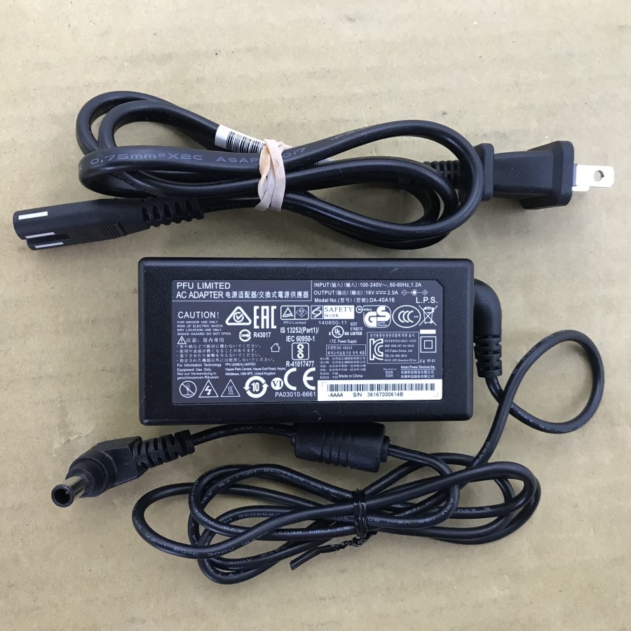 楽天市場】純正 富士通 ACアダプタ DA-40A16 16V~2.5A SCANSNAP FI