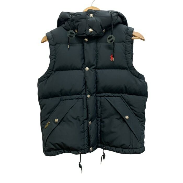 楽天市場】ポロ ラルフローレン ダウンベスト ブラックの通販