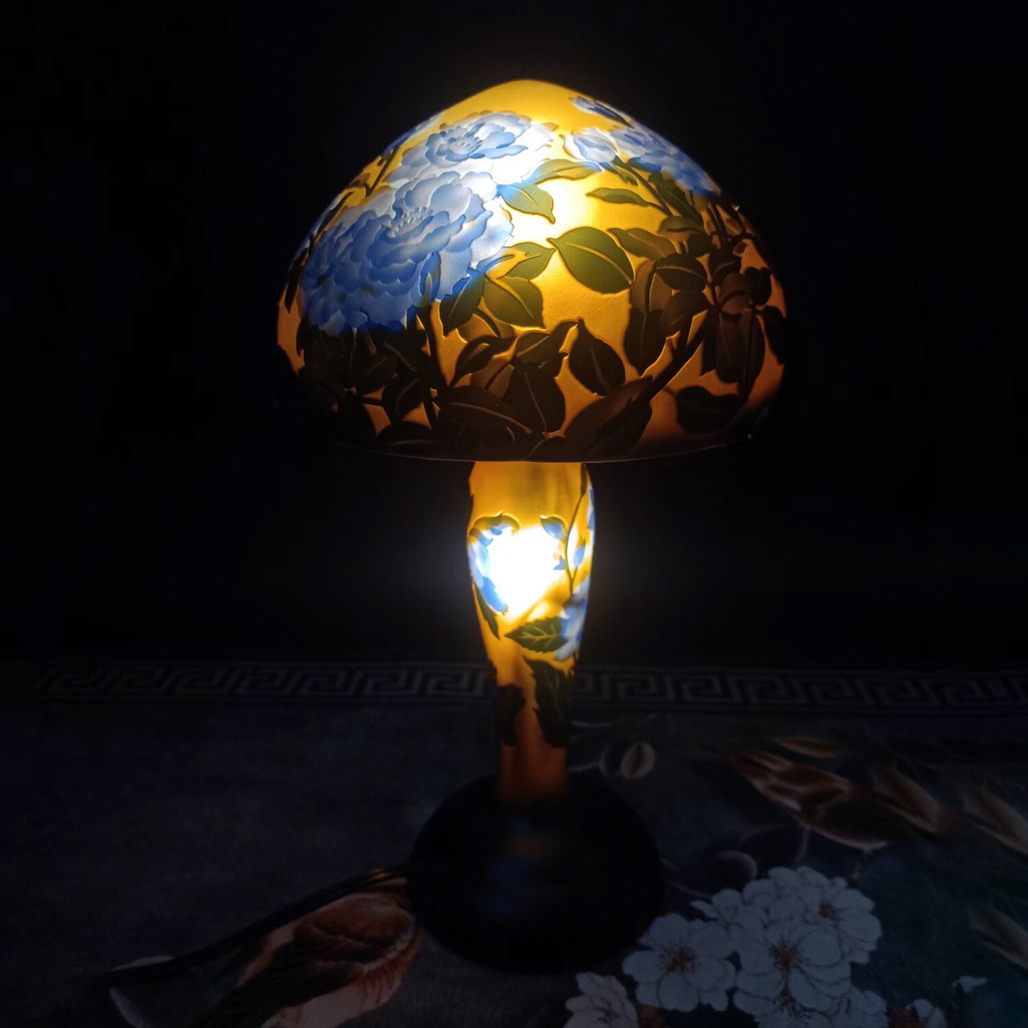 楽天市場】ガレランプ アールヌーボーランプ 卓上 照明 エミール ガレ