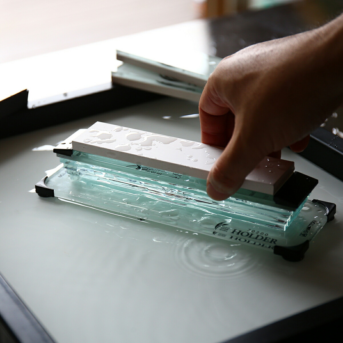 楽天市場】SHAPTON Glass Stone Seven Knife sharpening kit 70708