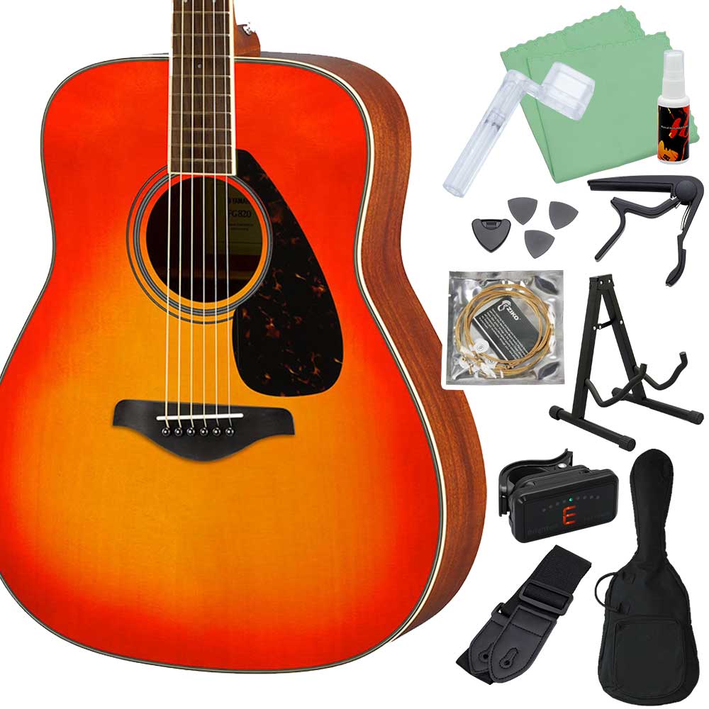 楽天市場】YAMAHA FS820/FG820 アコースティックギター初心者12点