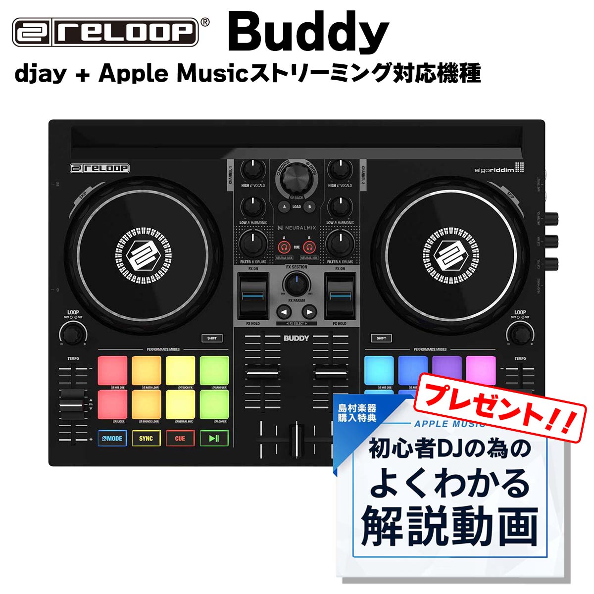 楽天市場】ReloopリループBuddyDJコントローラーCompact2