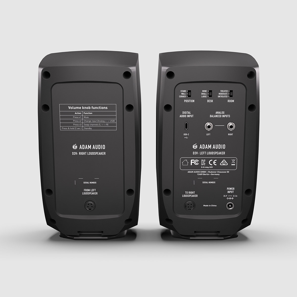 楽天市場】ADAM Audio D3V ペア Black アクティブ モニタースピーカー