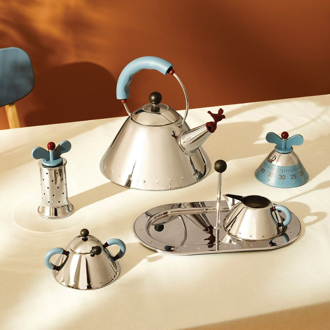 楽天市場】ALESSI BIRD KETTLE 9093 LIGHT BLUE アレッシ バードケトル