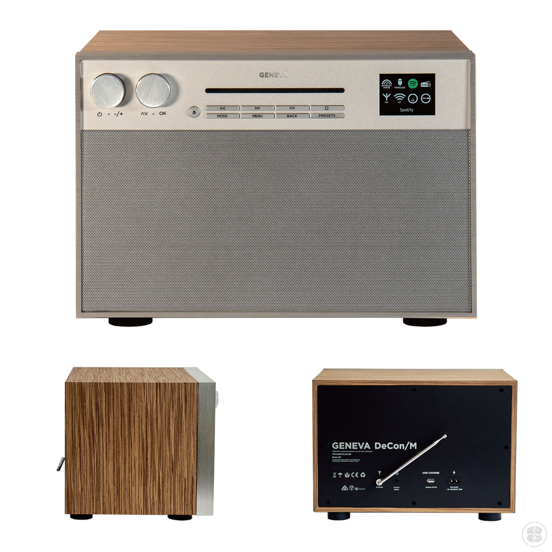 楽天市場】GENEVA DeCon M CDプレーヤー付きWi-Fiスピーカー ジェネバ