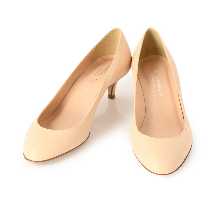楽天市場】イタリア製 パンプス 5cm ヒール パンプス ラウンドトゥ 本