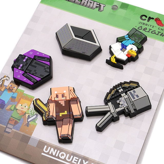 楽天市場】クロックス crocs ジビッツチャーム マインクラフト 5パック