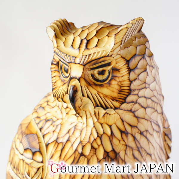 楽天市場】木彫シマフクロウ「コタンコロカムイ」佐藤憲治作 彫刻