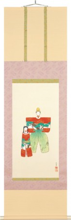 楽天市場】上村松園 『 御ひな之図 』軸装 額装 掛軸 通販 販売 絵画