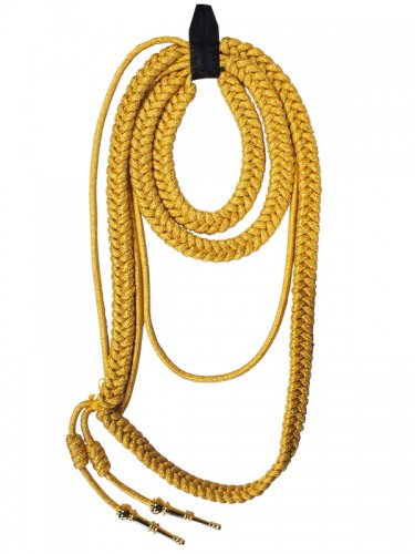 楽天市場】消防金糸レニヤード金具付 飾り緒 肩章セット 消防 消防団