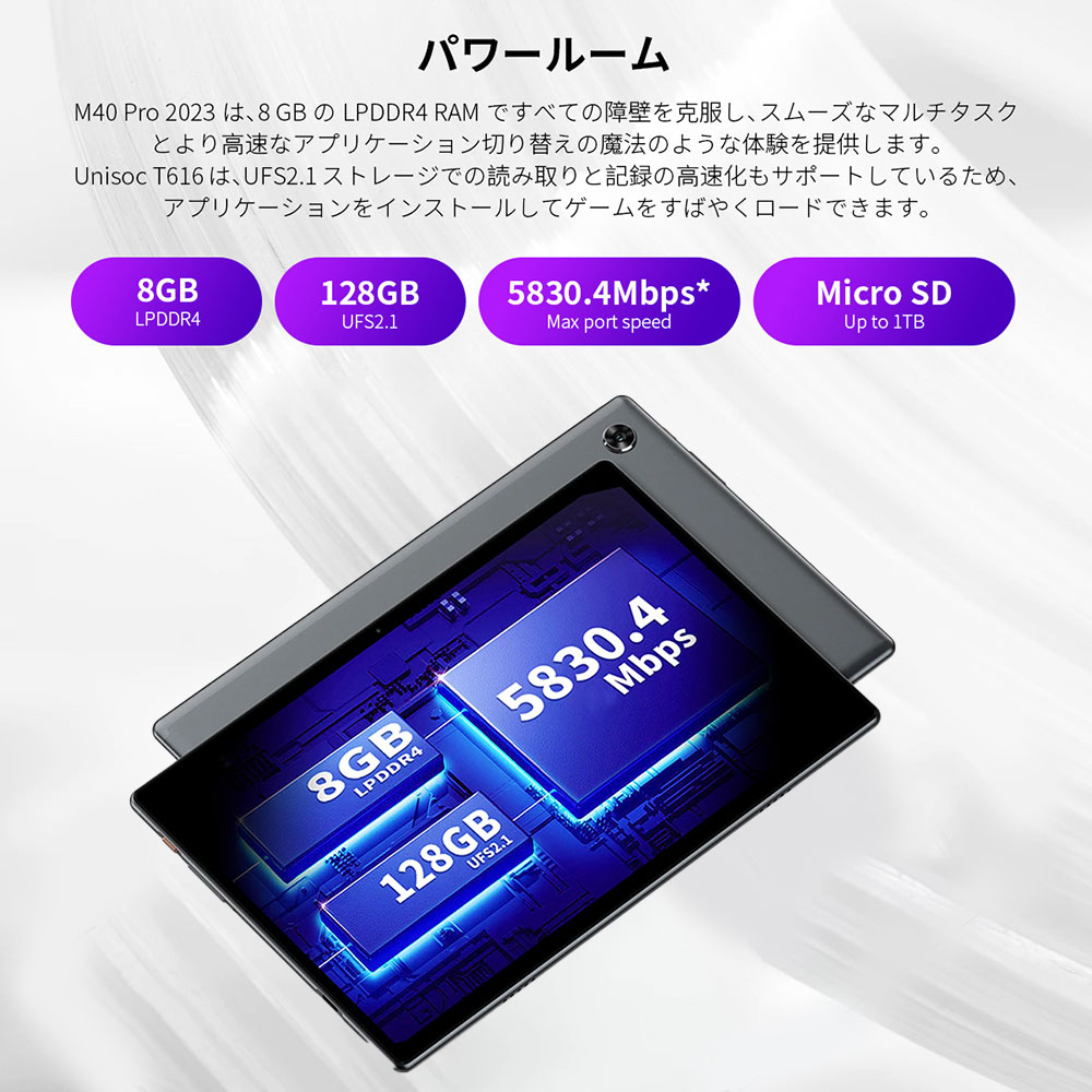 楽天市場】TECLAST M40PRO 8GB RAM 128GB ROM Android12 10.1インチ