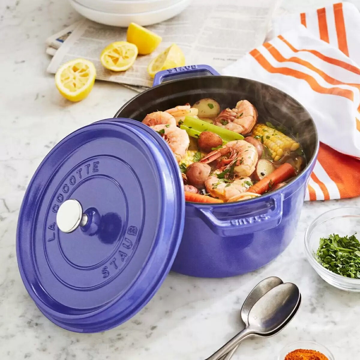 楽天市場】ストウブ ピコ・ココット ラウンド ブルーベリー 22cm 40508