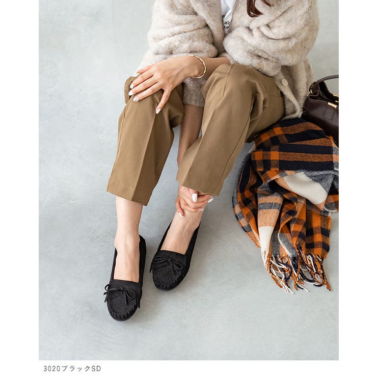 楽天市場】welleg モカシン レディース ラウンドトゥ フリンジ リボン