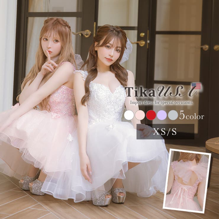 楽天市場】Tika スパンコール×刺繍トップショルダーAラインフレアミニ