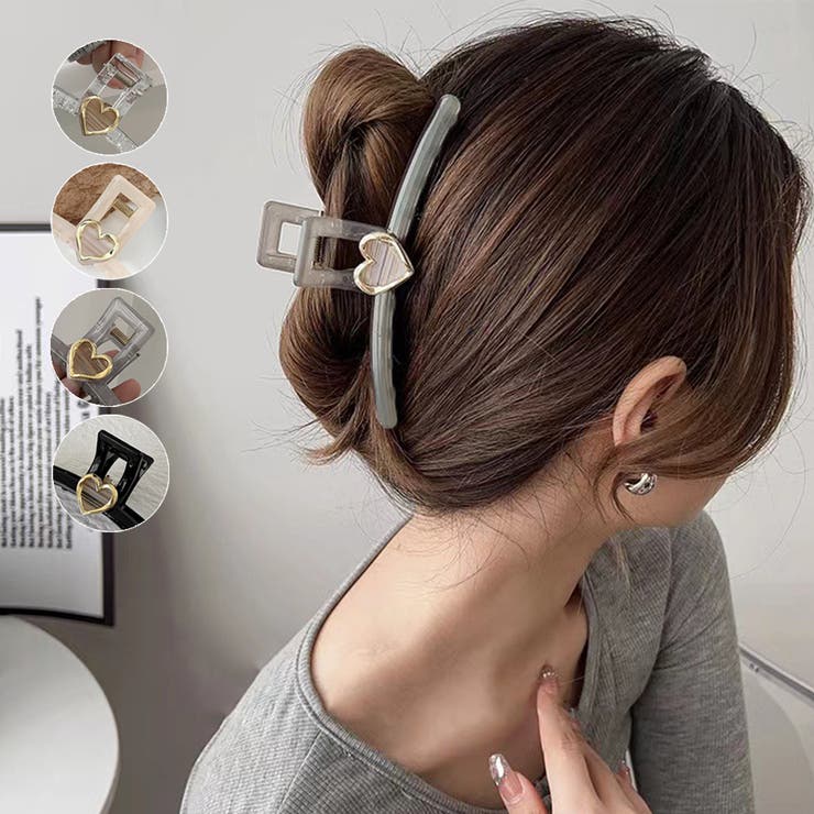 楽天市場】Miniministore 韓国ヘアクリップ ハート バンスクリップ