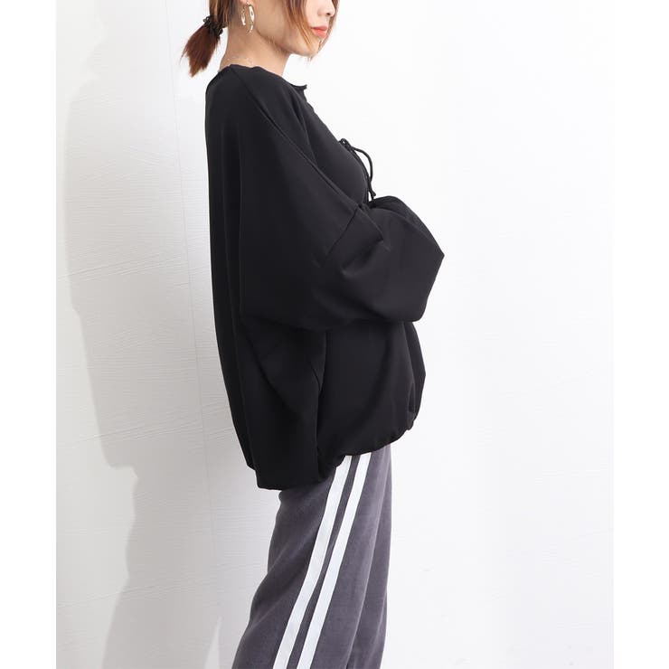 楽天市場】Aimoon レースアップ スウェット 長袖レディース トップス