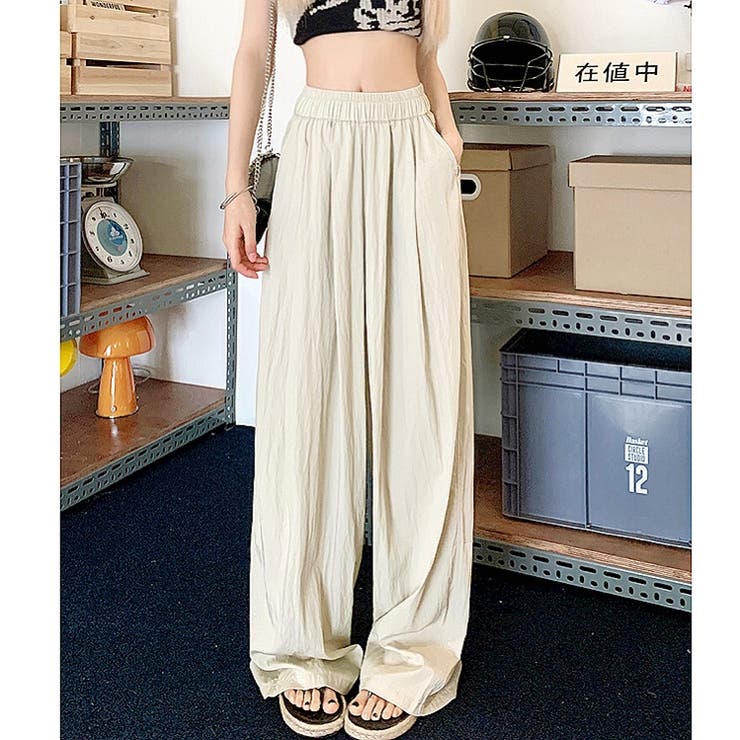 楽天市場】SHEENA シワ加工リラックスワイドパンツ 春 夏 秋 ワイド