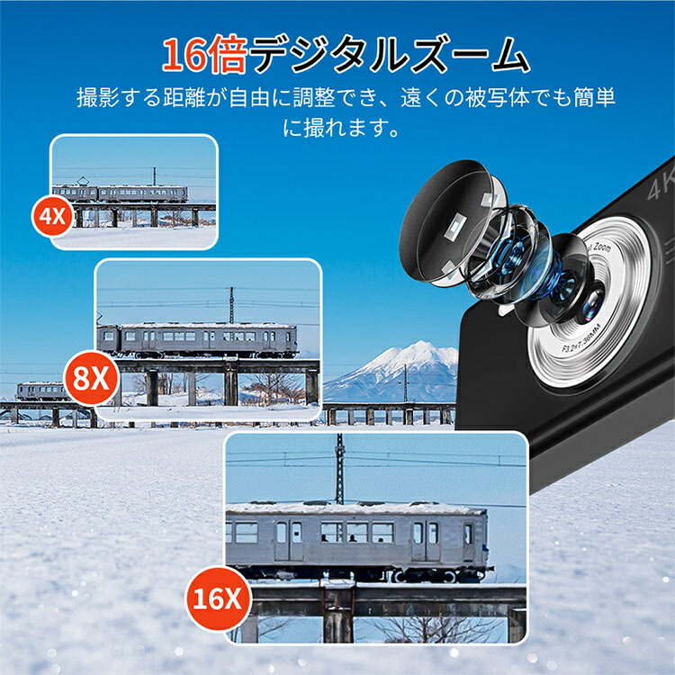 楽天市場】即納 新登場 デジカメ デジタルカメラ 日本製チップ 128GB