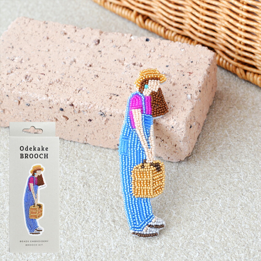 楽天市場】MIYUKI ビーズ刺しゅう ブローチキット Odekake BROOCH