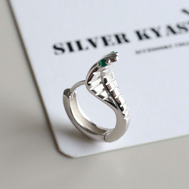 楽天市場】シルバー925 スネークピアス 蛇ピアス ヘビ フープピアス