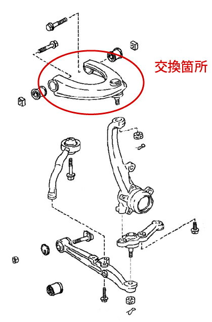 楽天市場】JZX110 SXE10 アッパー アーム フロント 調整式 マーク2
