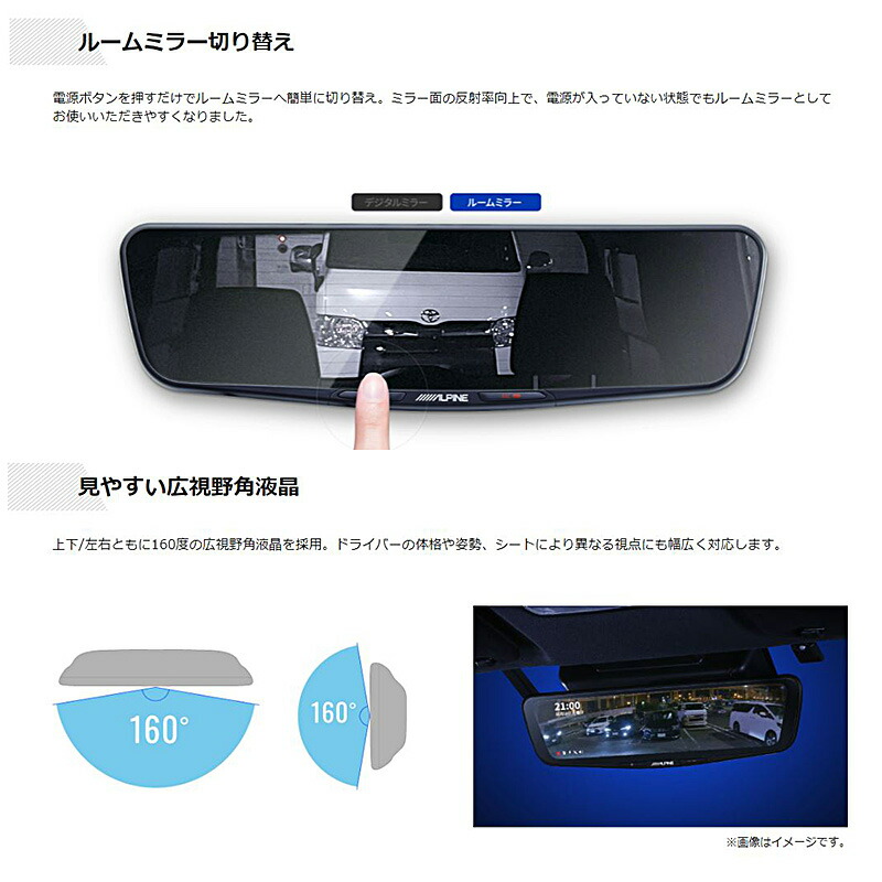 楽天市場】DVR-DM1200A-IC ALPINE アルパイン ドライブレコーダー搭載