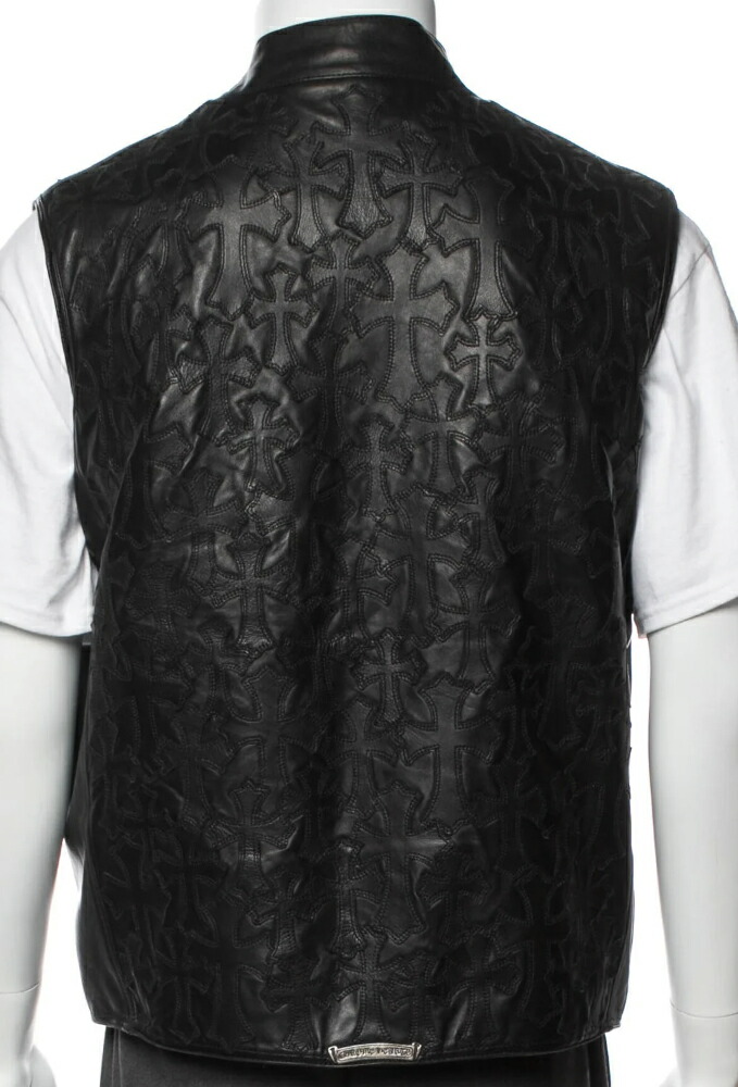 楽天市場】CHROME HEARTS CEMETERY CROSS PATCH ZIP MEDIUM BLACK