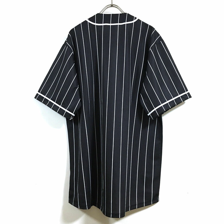 楽天市場】ドライ ストライプ ベースボール シャツ 半袖 メンズ