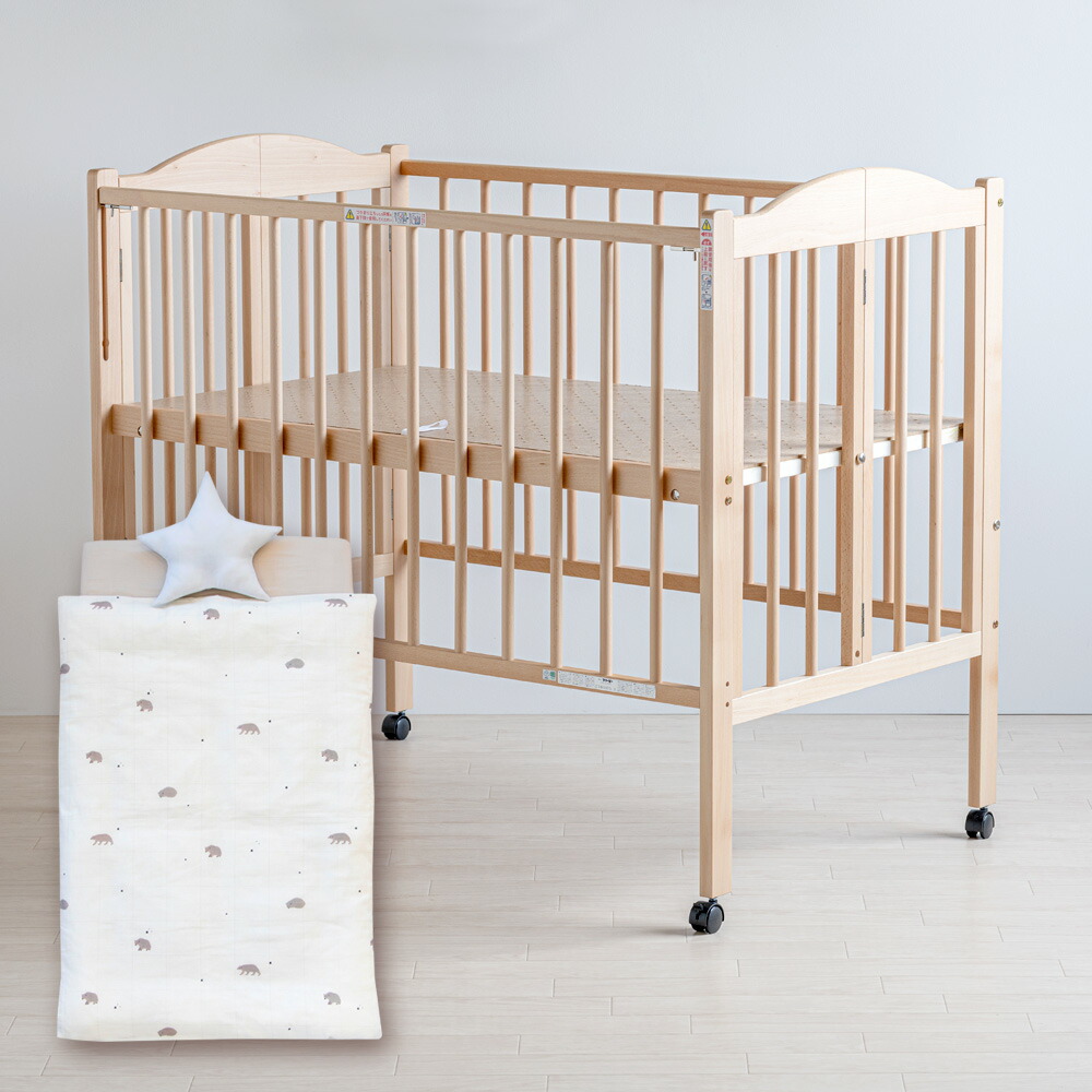 楽天市場】日本製 ベビーベッド 「ワンタッチハイベッド パル【B品