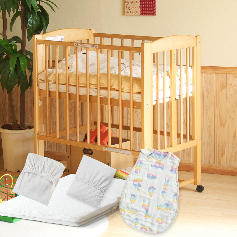 楽天市場】日本製 ベビーベッド 「ミニ ワンタッチハイベッド プチ