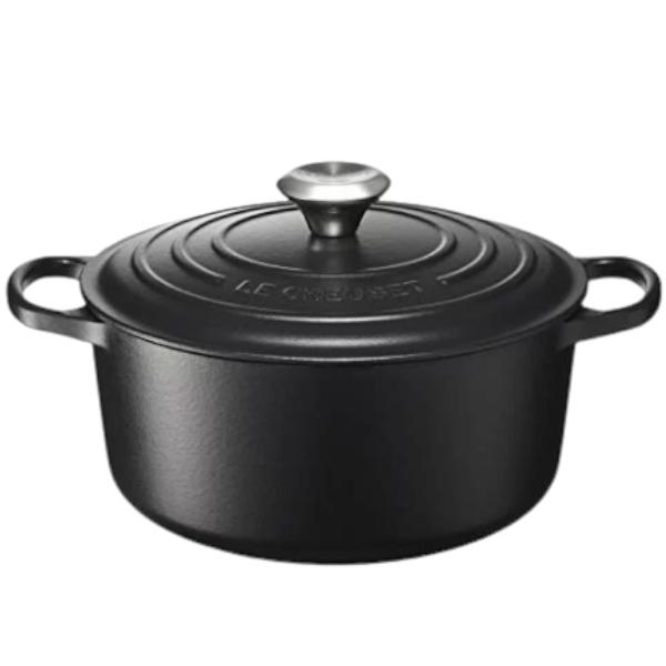 ル・クルーゼ シグニチャー ココット・ロンド 24cm [マットブラック