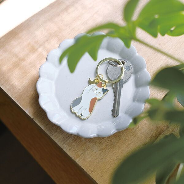 楽天市場】リュッカ キーリング ミケネコ 世界中のHAPPYを集めた幸運を