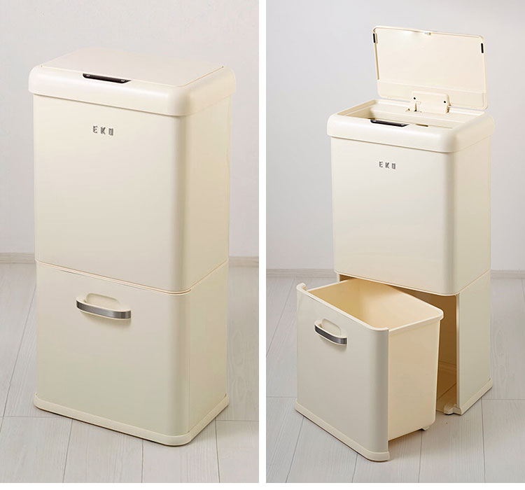 楽天市場】EKO ヴィンテージ センサービン 32L＋18L EK9336P （ゴミ箱