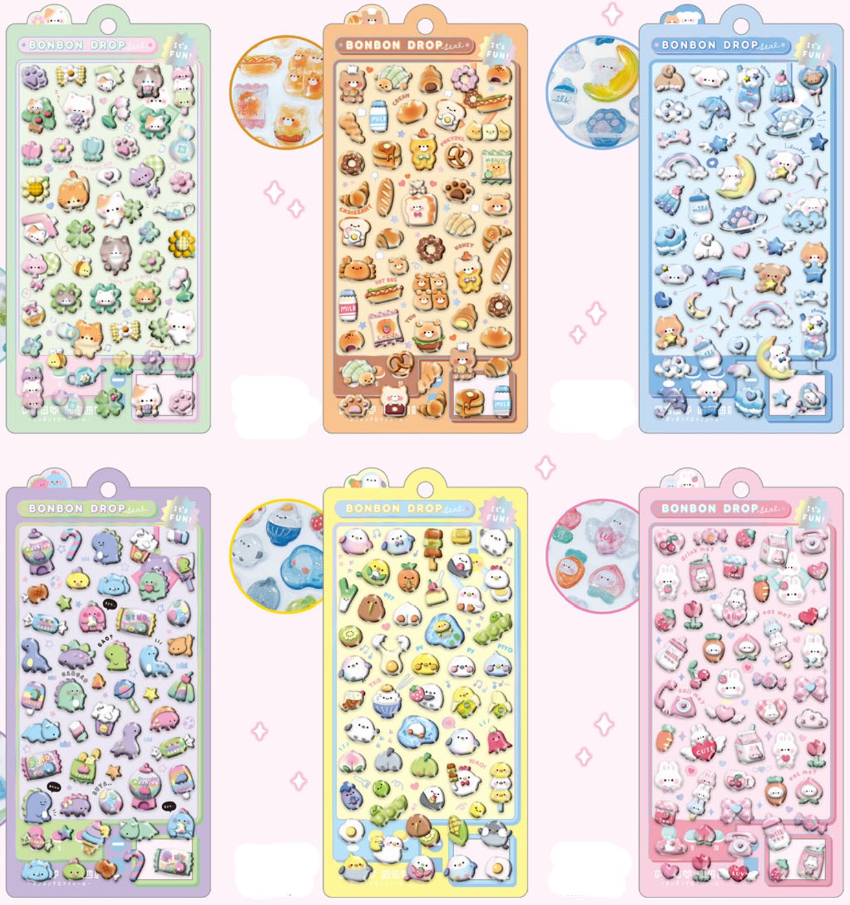 楽天市場】ボンボンドロップシール 第2弾 qli_91051_91056 クーリア 再