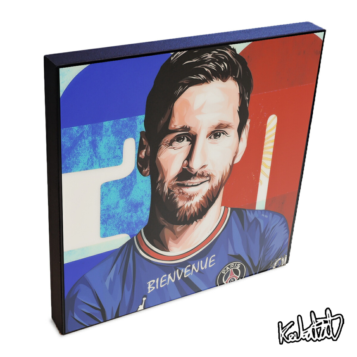 楽天市場】ポップアートフレーム リオネル・メッシ（PSG） KEETATAT