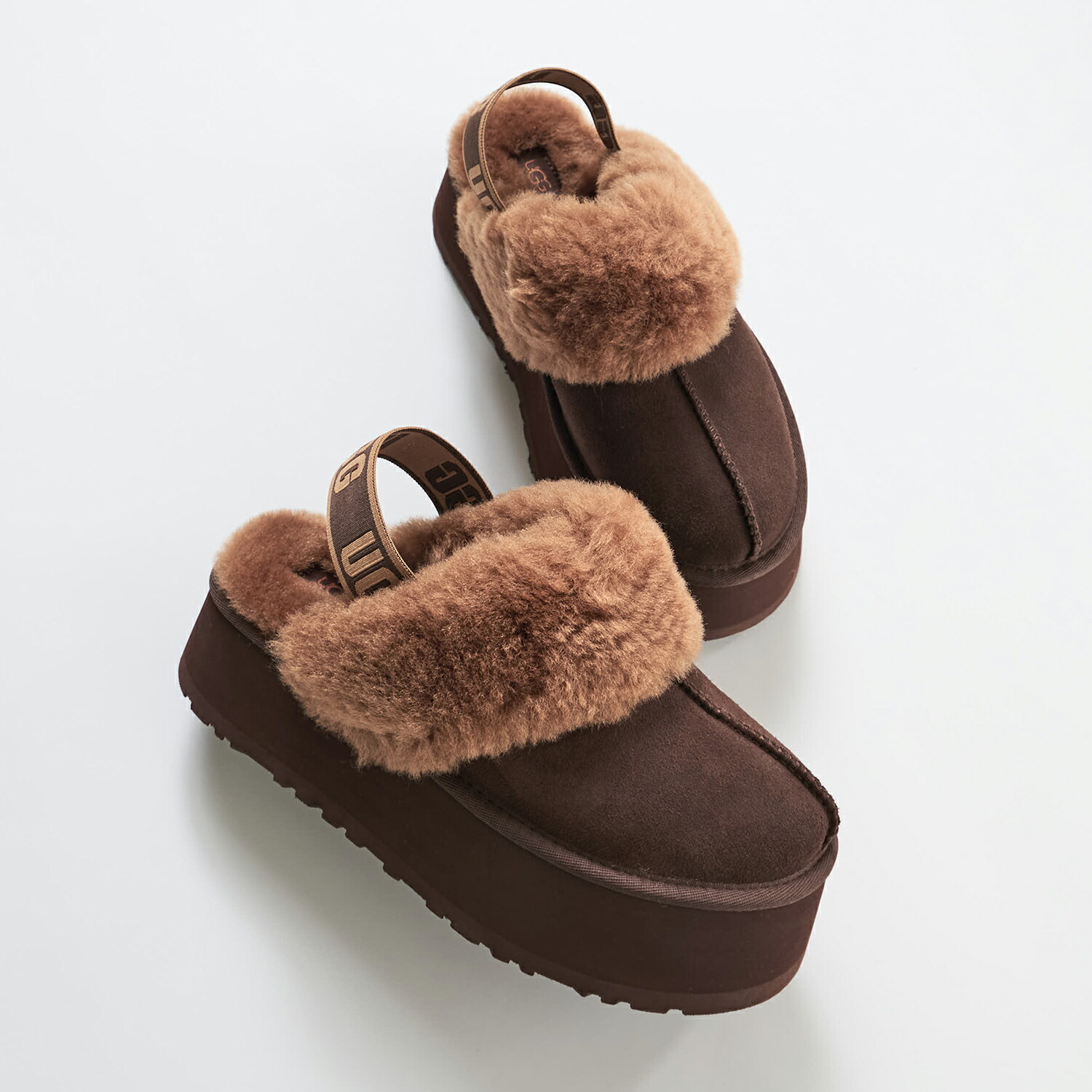 楽天市場】UGG アグ サンダル ファー ファンケット レディース 厚底