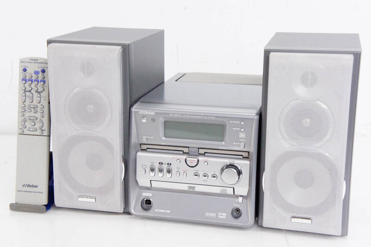 楽天市場】【中古】JVC Victorビクター マイクロコンポーネントMD