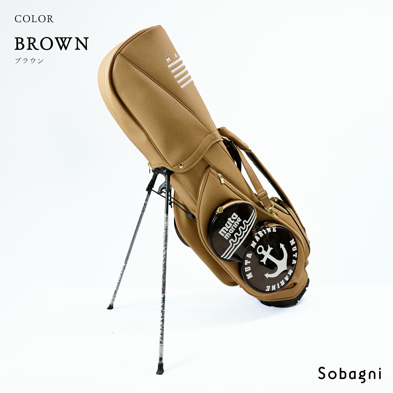 楽天市場】muta marine ムータ ゴルフバッグ 8.5インチパンチング合皮