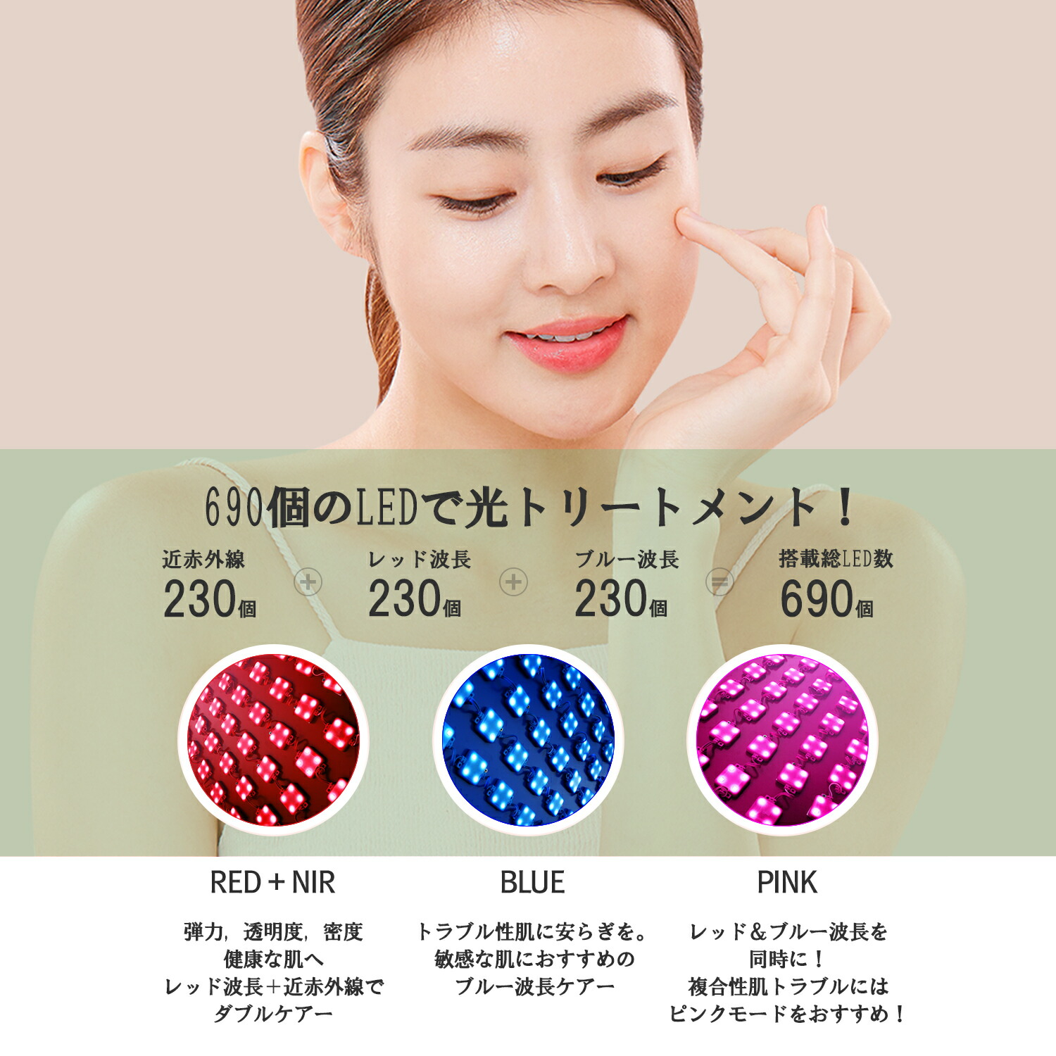 楽天市場】CELLRETURN LED Mask Premium LEDマスク 美顔器 表情筋 ハリ