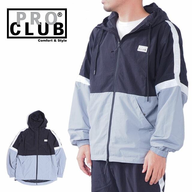楽天市場】PRO CLUB プロクラブ ナイロンジャケット トラック