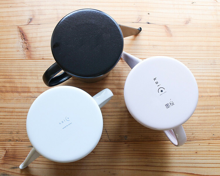 楽天市場】kaico カイコ ドリップケトル 1.3L 白 墨桜 群青 黒霧 青磁