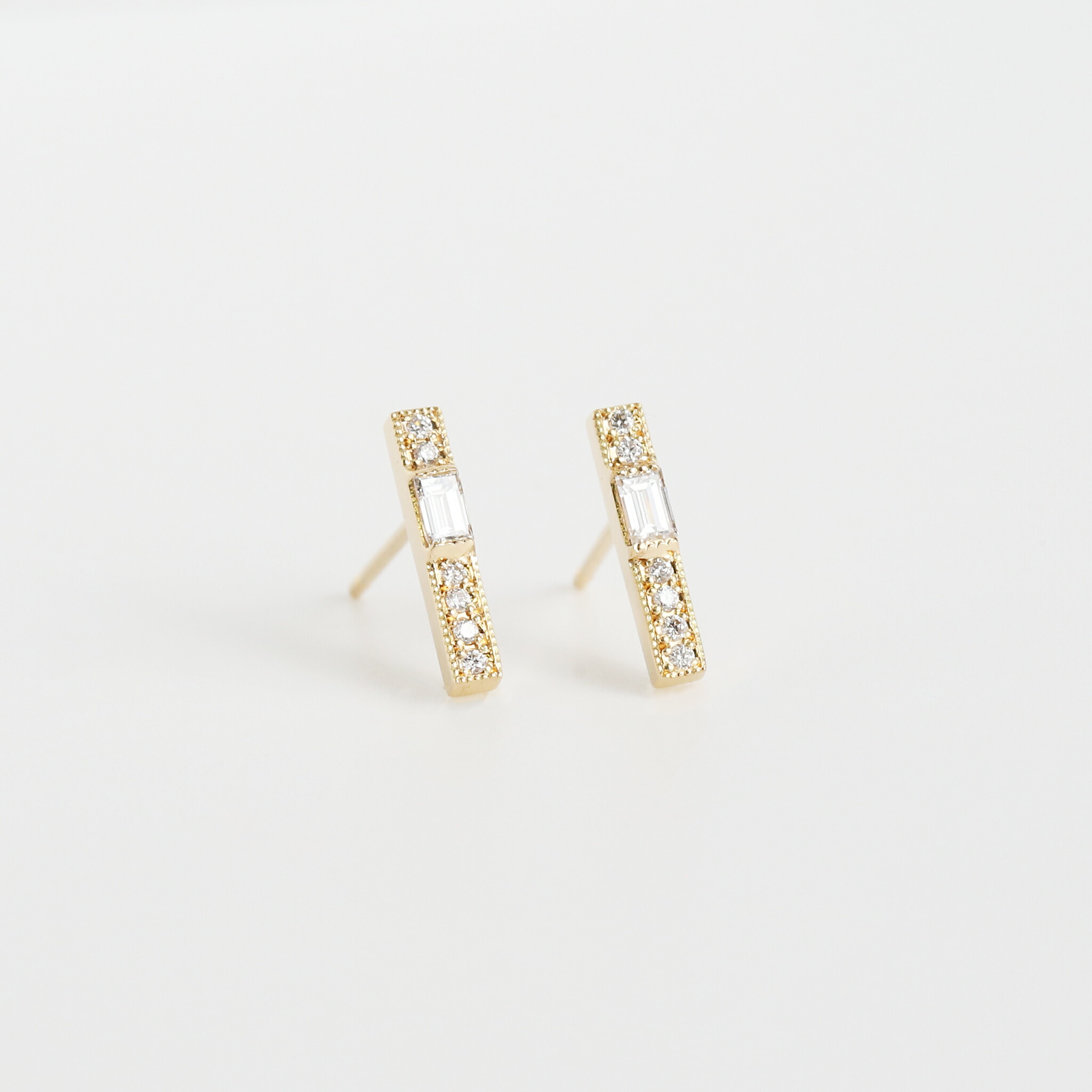 楽天市場】【Babette Pierce】 K10/K18/Pt900 バゲットカット