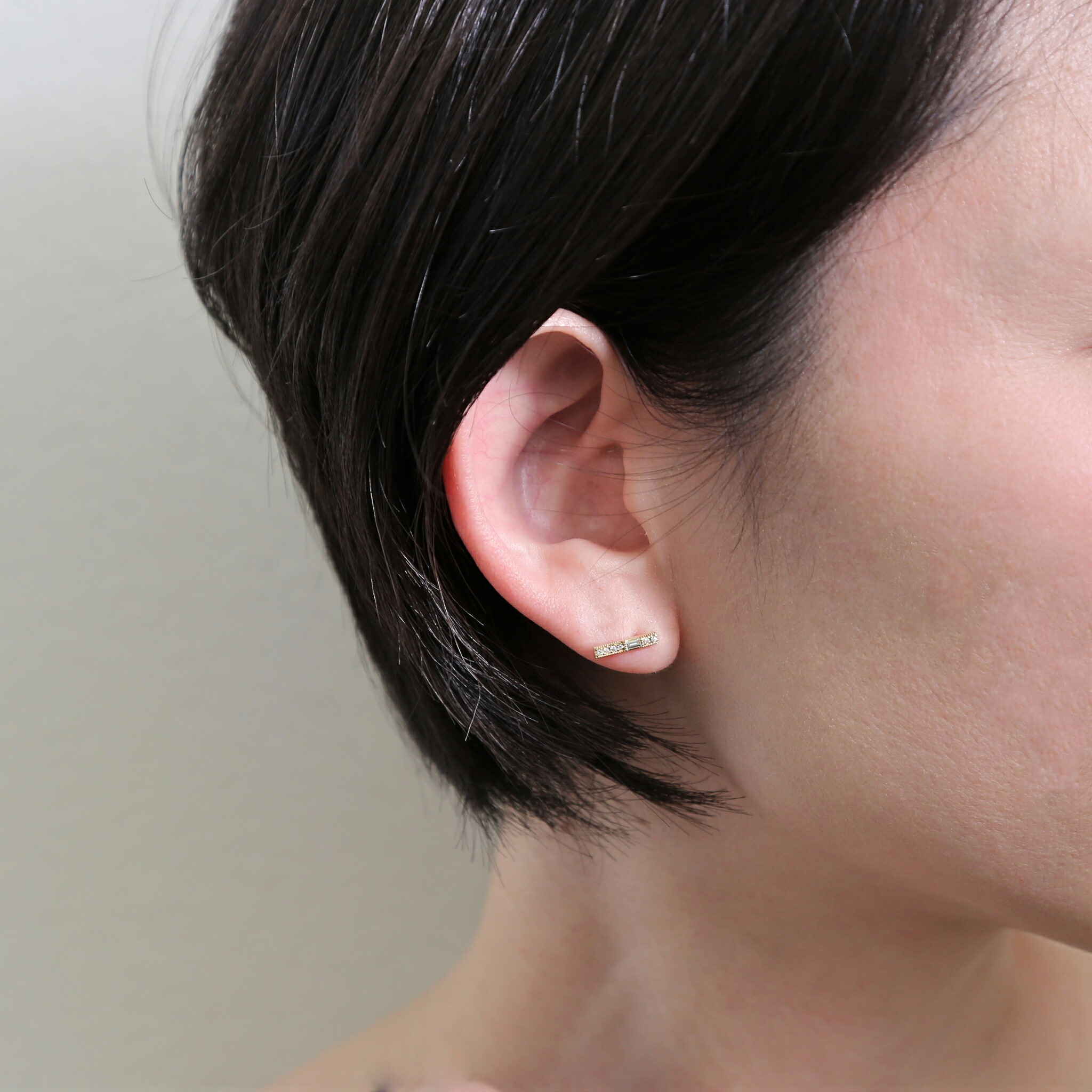 楽天市場】【Babette Pierce】 K10/K18/Pt900 バゲットカット