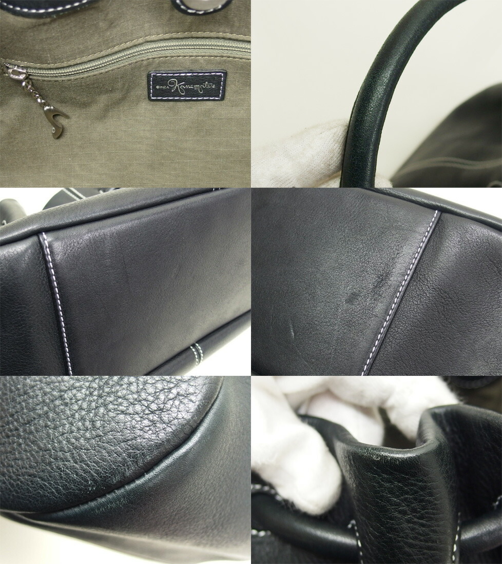 楽天市場】銀座かねまつ ショルダーバッグ レザー ブラック【送料無料