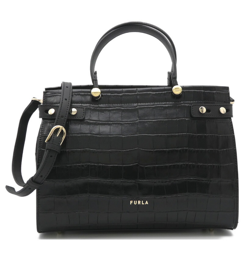 未使用FURLA フルラLady M トートバック2way A4収納 黒-Y's Pink