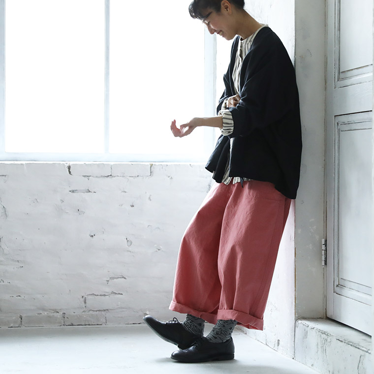 楽天市場】店長がつくった「気分なピンク」の9分丈パンツ S/M/L/LL/3L