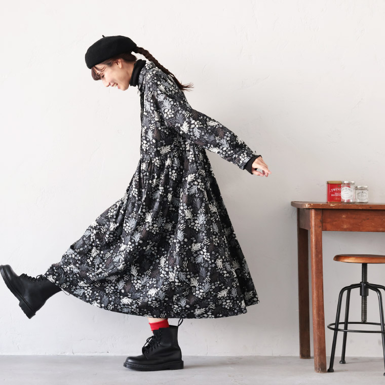 楽天市場】［me］私の霜草花のワンピース M/L/LL/3L/4L/5Lサイズ