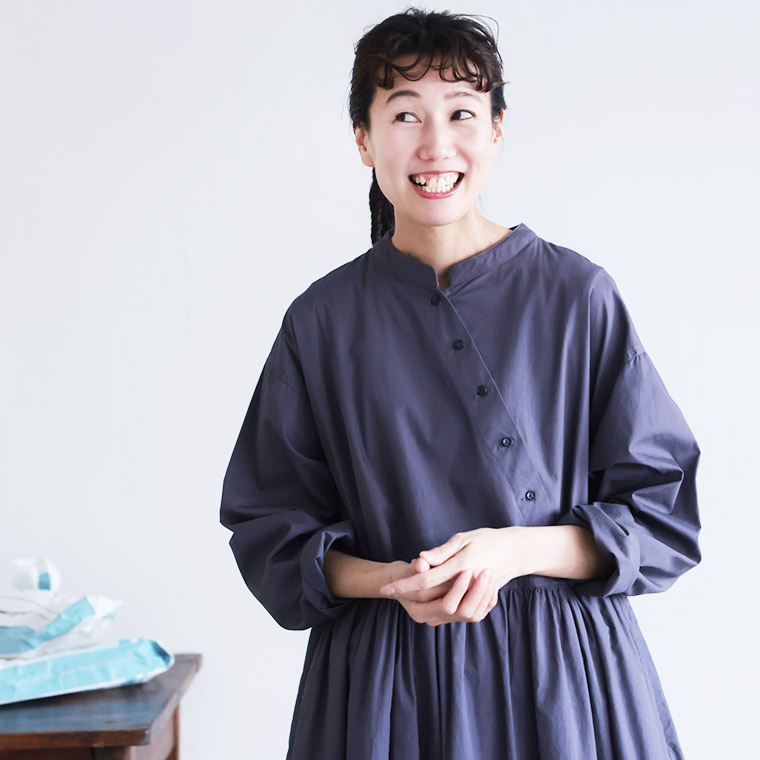 楽天市場】［me］ 私のななめボタンなワンピース M/L/LL/3L/4L/5L